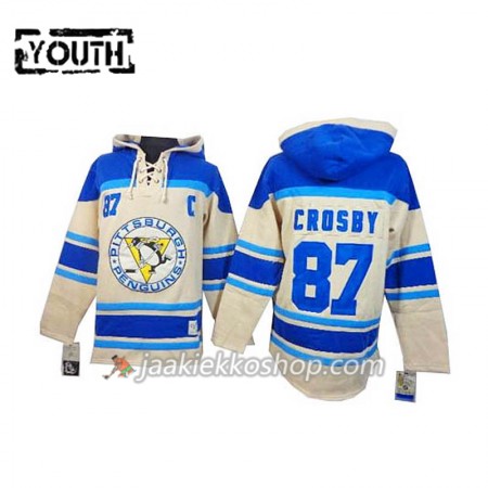 Lapsille NHL Pittsburgh Penguins Sidney Crosby 87 Cream Sawyer Hooded Sweatshirt